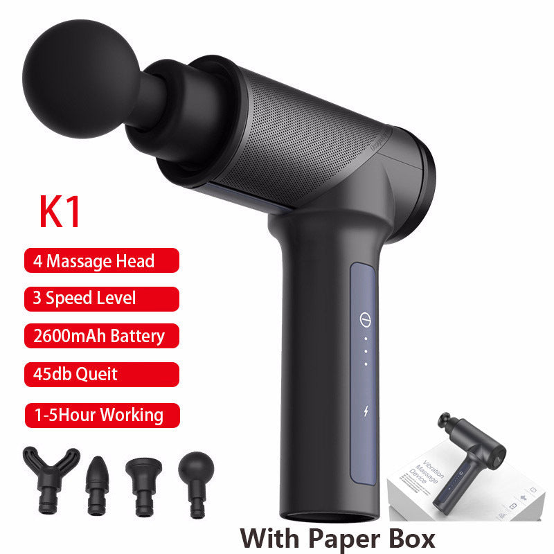 NEW Portable Electronic Therapy Muscle Tissue Massage Gun High Frequency Vibration Massage Theragun Body Relaxation Massager