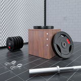Rubber Covered Men's Barbell Set
